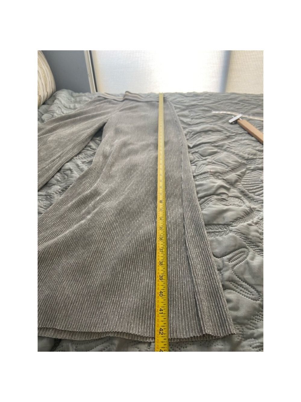 Anthropologies ett:twa Pants Small Silver Plisse Crepescule
Wide Leg Pull On - Picture 10 of 12